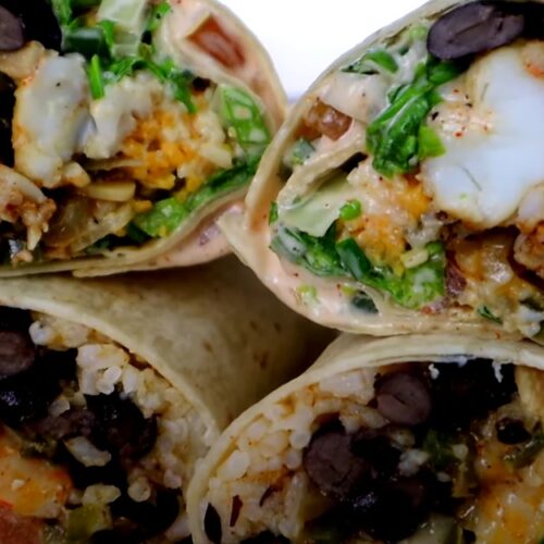 Fresh ingredients, expertly combined in a delicious burrito